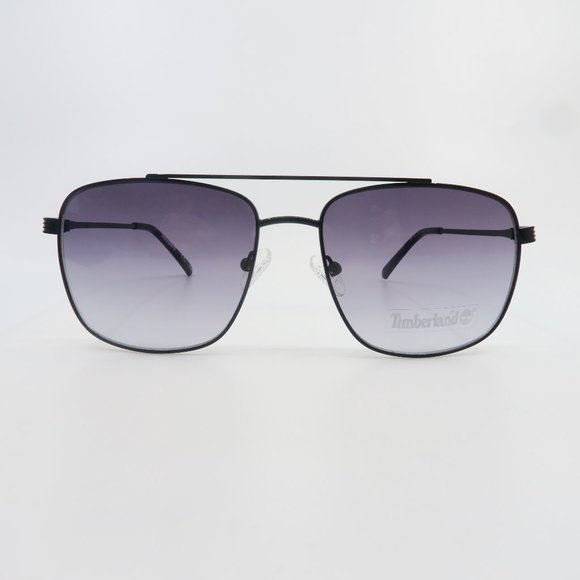 TIMBERLAND TB7257 01B 58mm Black Metal/Lavender Gradient Pilot New Sunglasses. - Picture 2 of 10